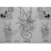 Временные татуировки в ассортименте Waterproof body tattoo stickers